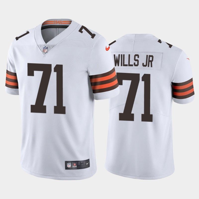 Men Cleveland Browns 71 Jedrick Wills Jr Nike White Player Game NFL Jersey